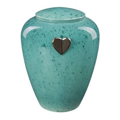 Caribbean Heart Ceramic Urn