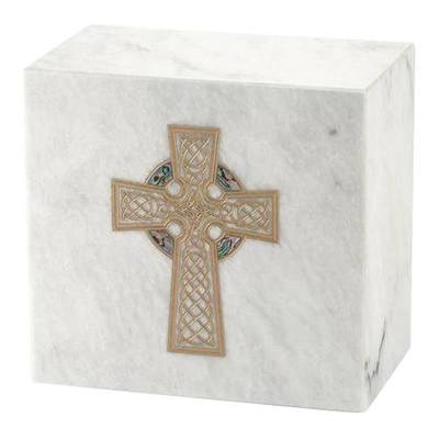 Celtic Cross Cremation Marble Urn II