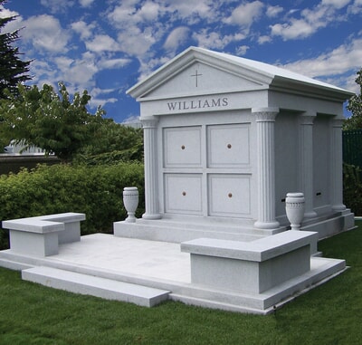 Classic Cemetery Crypt Mausoleum