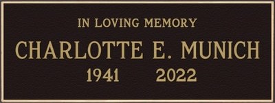 Classic Crypt Memorial Niche Plaques