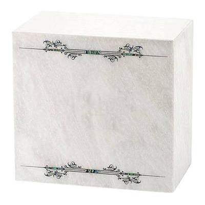 Classic White Marble Urn for Ashes
