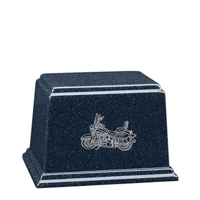 Coastal Motorcycle Keepsake Cultured Cremation Urn