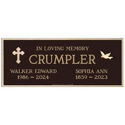 Compassion Bronze Niche Plaque for Two