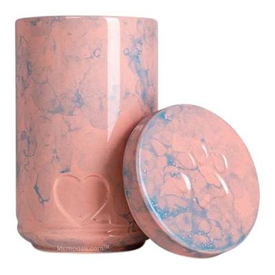 Cotton Candy Sunset Ceramic Pet Urn