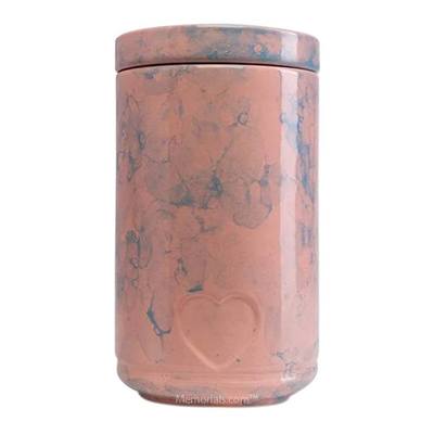 Cotton Candy Sunset Ceramic Pet Urn