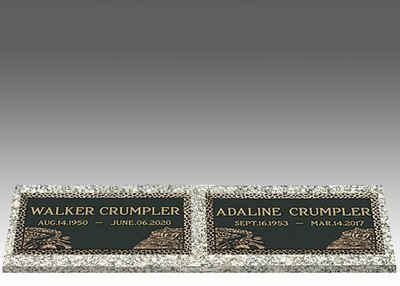 Cruising on My Motorcycle Bronze Cemetery Headstones