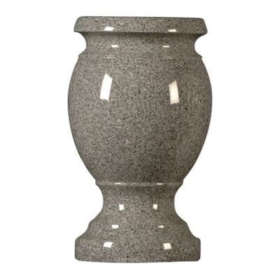 Dark Gray Granite Vase