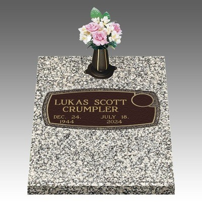 Dignity Arc of Tribute Deep Top Bronze Headstone II