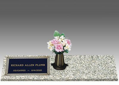 Dignity Classic Left Large Bronze Headstone II