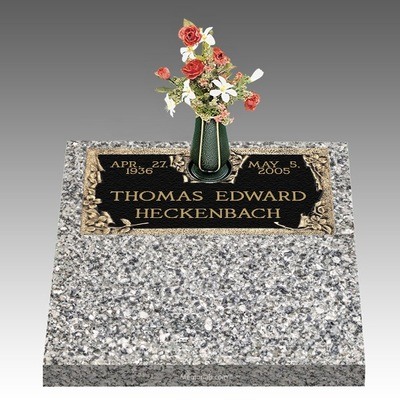 Dignity Dogwood Deep Top Bronze Headstone