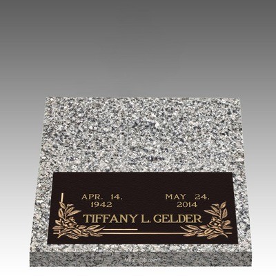 Dignity Magnolia Deep Bottom Bronze Headstone