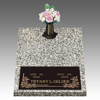 Dignity Magnolia Deep Bottom Large Bronze Headstone II