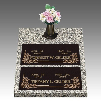 Dignity Magnolia Deep Bronze Cemetery Headstones II