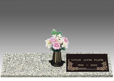 Dignity Magnolia Right Large Bronze Headstone II