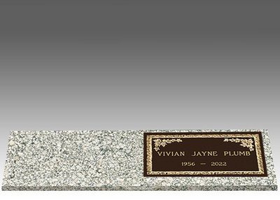 Dignity Maple Right Bronze Headstone