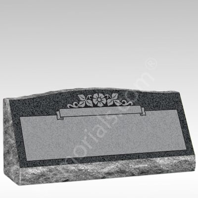 Dogwood Slant Granite Grave Marker III