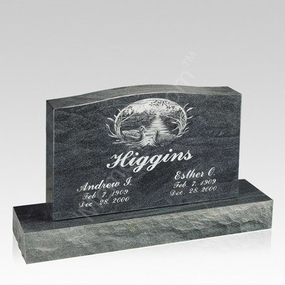 Ducks Companion Granite Headstone