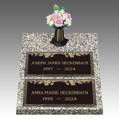 Dynasty Dogwood Deep Bronze Cemetery Headstones II