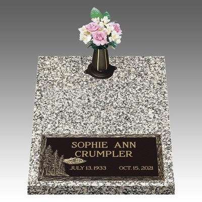 Dynasty Evergreen Deep Bottom Large Bronze Headstone II