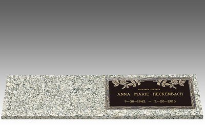 Dignity Scroll Right Bronze Headstone