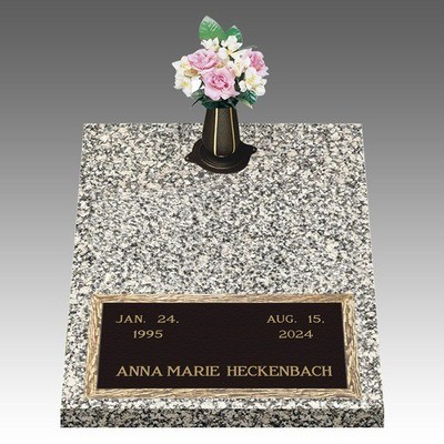 Dynasty Simplicity Deep Bottom Bronze Headstone II