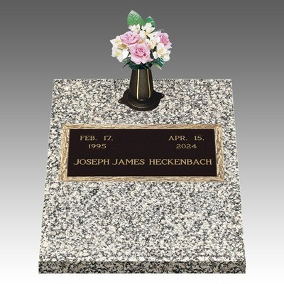 Dynasty Simplicity Deep Top Large Bronze Headstone II