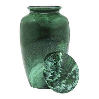 Emerald Emperor Metal Urn