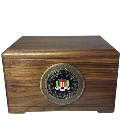 FBI Wood Urn