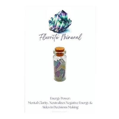 Fluorite Bottle Keepsake Stones