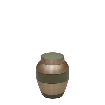 Garden Green Metal Keepsake Urn