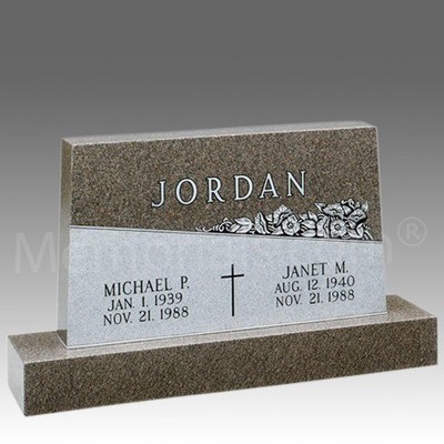 Garden of Heaven Upright Granite Headstone