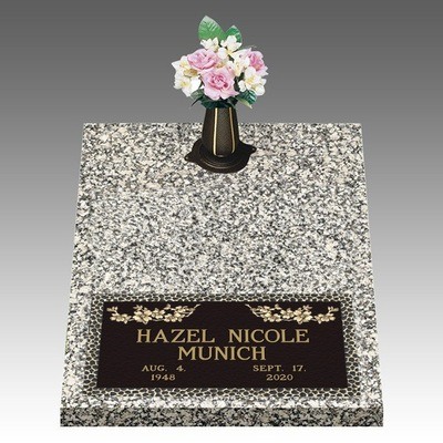 Garden of Life Dogwood Deep Bottom Bronze Headstone II