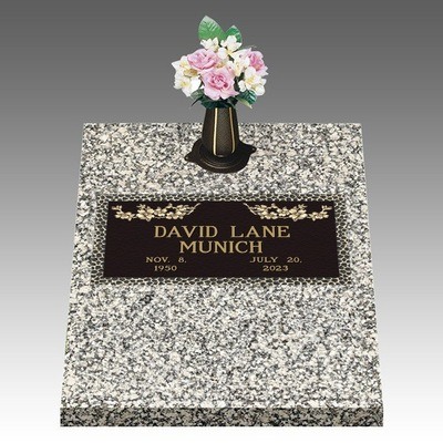 Garden of Life Dogwood Deep Top Bronze Headstone II