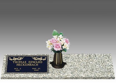 Garden of Life Dogwood Left Large Bronze Headstone II