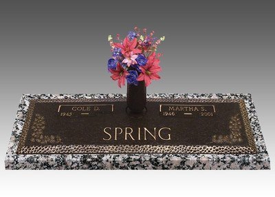 Garden of Life Pine Bronze Headstone 36 x 13