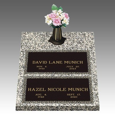 Garden of Life Simplicity Deep Double Bronze Headstone II