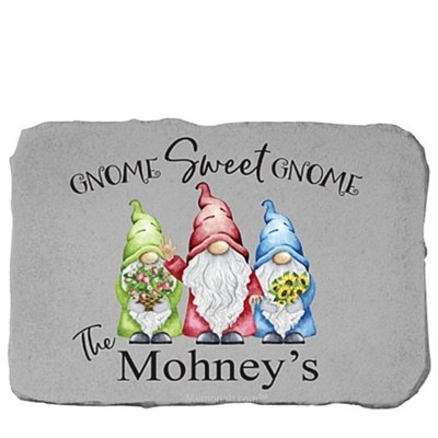 Gnome Sweet Gnome Personalized Accent Stone