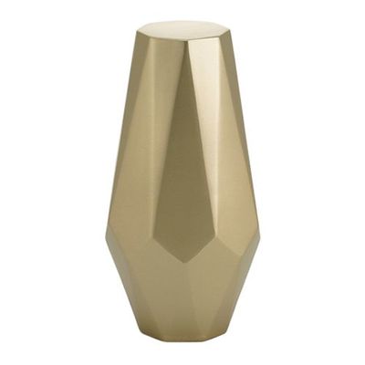 Gold Octahedron Metal Cremation Urn