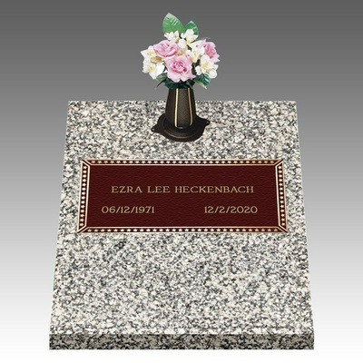 Gold Star Deep Top Bronze Headstone II