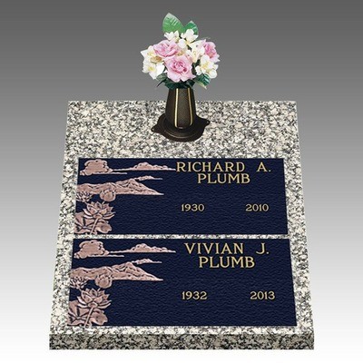 Hawaiian Lotus Deep Double Bronze Headstone II