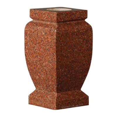 India Red Classic Granite Vase