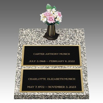 Infinity Classic Deep Bronze Cemetery Headstones II