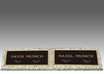 Infinity Classic Double Bronze Headstone