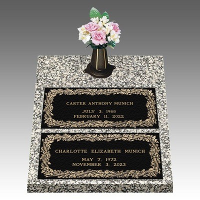 Infinity Hawaiian Deep Bronze Cemetery Headstones II