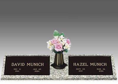 Infinity Modern Bronze Cemetery Headstones II