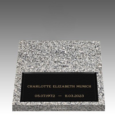 Infinity Modern Deep Bottom Large Bronze Headstone