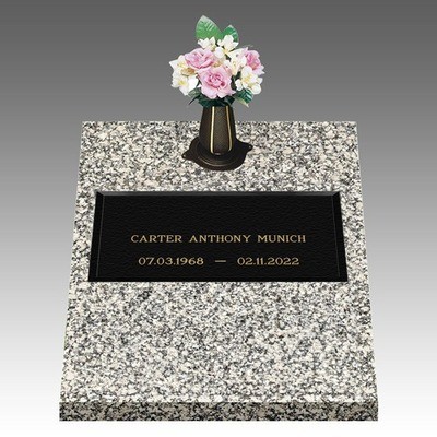 Infinity Modern Deep Top Bronze Headstone II