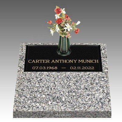 Infinity Modern Deep Top Bronze Headstone