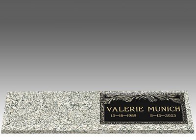 Infinity Pine Right Bronze Headstone