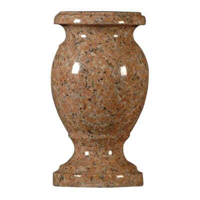 Island Red Granite Vase